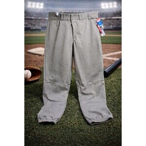 NWT Champro Adult Large Baseball Pants Gray Tapered Fit Game Uniform